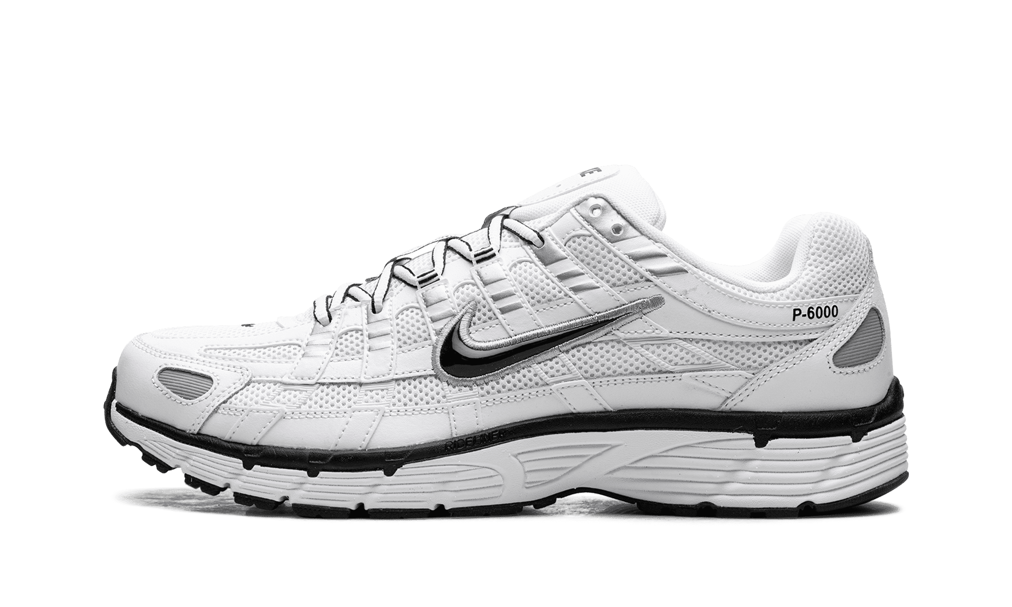 NIKE MENS P-6000 "White Metallic Silver Black" CD6404 107 CD6404 107 from Stadium Goods