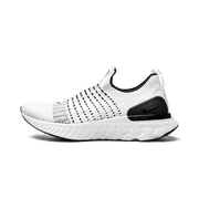 NIKE MENS React Phantom Run Flyknit "White/White-Black-Pure Platinum" Cj0277 100 Cj0277 100 from Stadium Goods