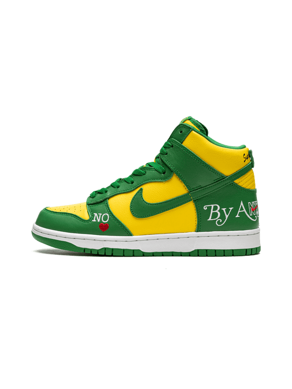 MENS SB Dunk High "Supreme - By Any Means - Green/Yellow" DN3741 700 DN3741 700 from Stadium Goods