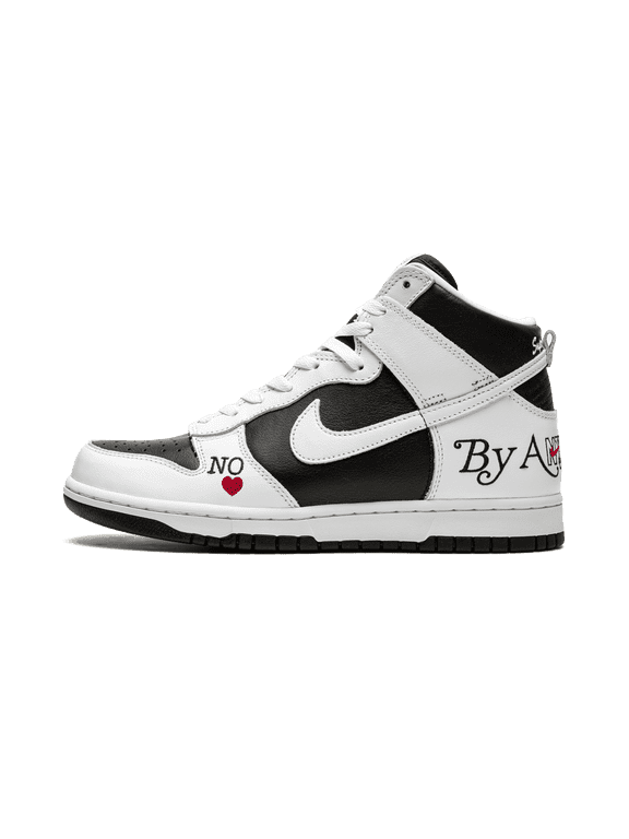 MENS SB Dunk High "Supreme - By Any Means - White/Black" DN3741 002 DN3741 002 from Stadium Goods