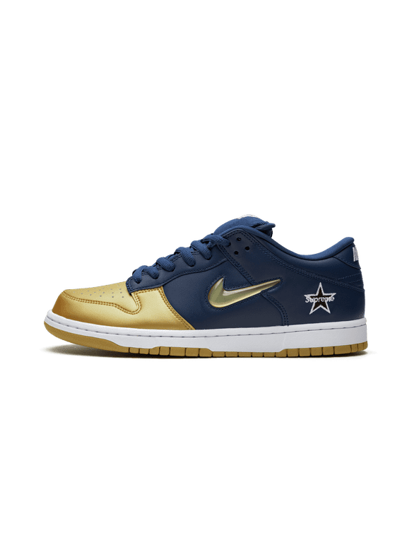 MENS SB Dunk Low "Supreme - Jewel Swoosh Gold/Navy" CK3480 700 CK3480 700 from Stadium Goods