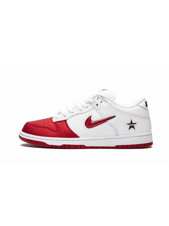 MENS SB Dunk Low "Supreme - Jewel Swoosh Red/White" CK3480 600 CK3480 600 from Stadium Goods