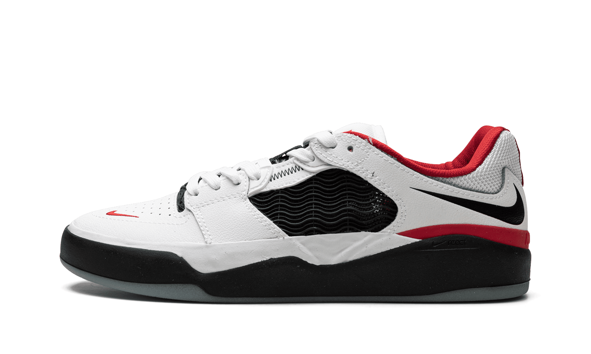 Nike SB Ishod Wair Skate Shoes White Black Red DZ5648-100 Men\'s Size 12 nike sb ishod wair DZ5648-100 Price 1,290.-(ลดจากป้าย4,300  main image 3