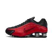 NIKE MENS Shox R4 "University Red Black" HQ1988 600 from Stadium Goods