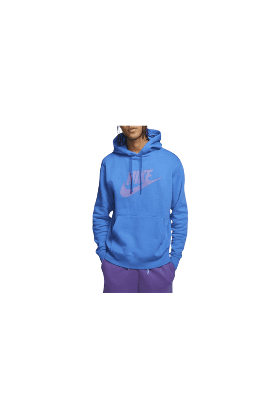 MENS Sportswear Club Fleece Graphic Pullover Hoodie "BLUE / PURPLE" BV2973 435 BV2973 435 from Stadium Goods