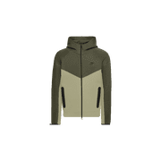 NIKE MENS Sportswear Tech Fleece Windrunner Full-zip Hoodie Neutral Olive/Medium Olive/Black FB7921 276 from Stadium Goods