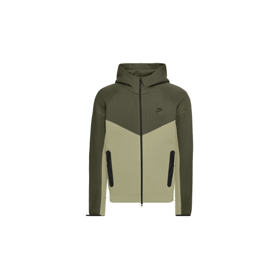 NIKE MENS Sportswear Tech Fleece Windrunner Full-zip Hoodie "Neutral Olive/Medium Olive/Black" FB7921 276 from Stadium Goods