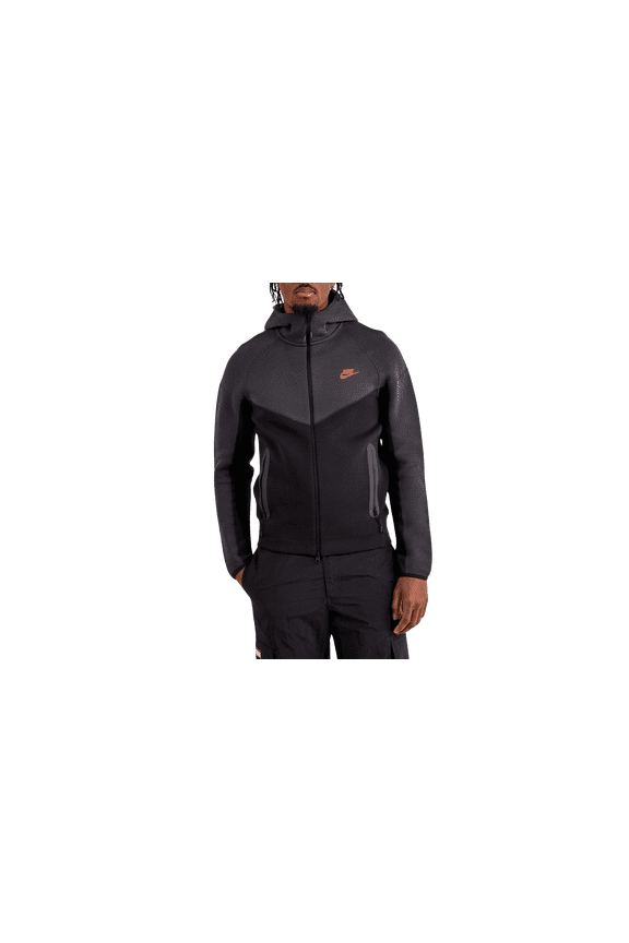MENS Tech Fleece Windrunner Men's Full-zip Hoodie "Black/Dark Smoke Grey/Light Crimson" FB7921 013 from Stadium Goods