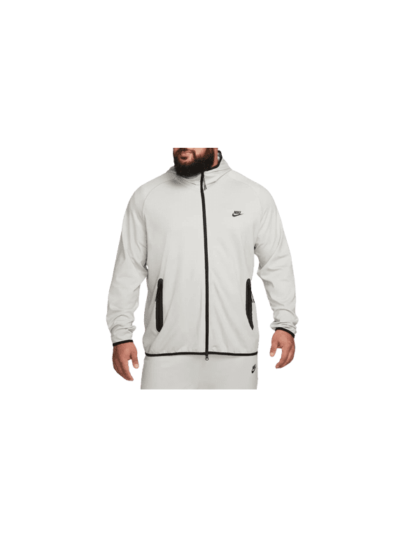 MENS Tech Men's Lightweight Knit Full-zip Hoodie "GREY/BLACK" FD4501 012 FD4501 012 from Stadium Goods