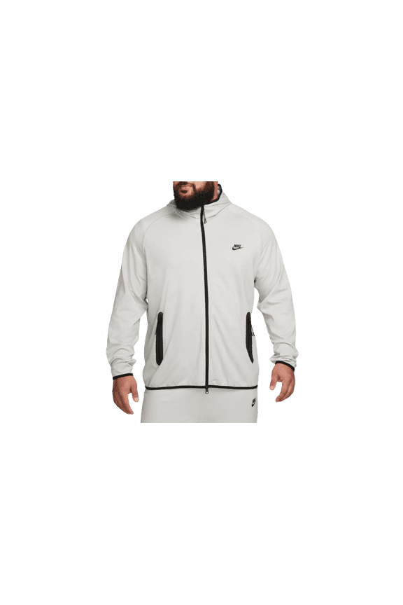 MENS Tech Men's Lightweight Knit Full-zip Hoodie "GREY/BLACK" FD4501 012 FD4501 012 from Stadium Goods