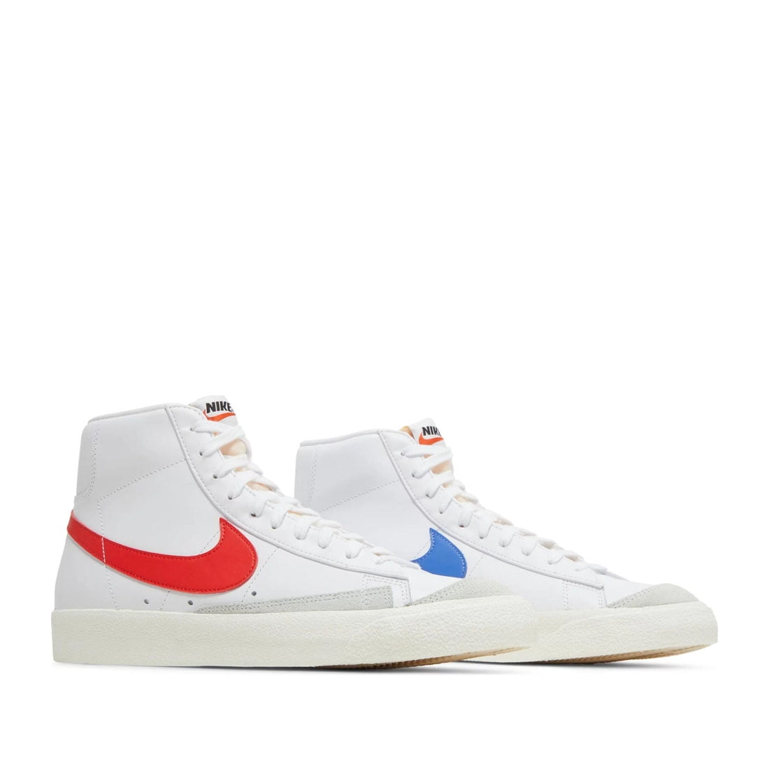 Nike Blazer Mid '77 VNTG Unisex Shoes Size 14, Color: White/Habanero Red/Medium Blue Nike Blazer Mid '77 VNTG Unisex Shoes Size 14, Color: White/Habanero Red/Medium Blue
