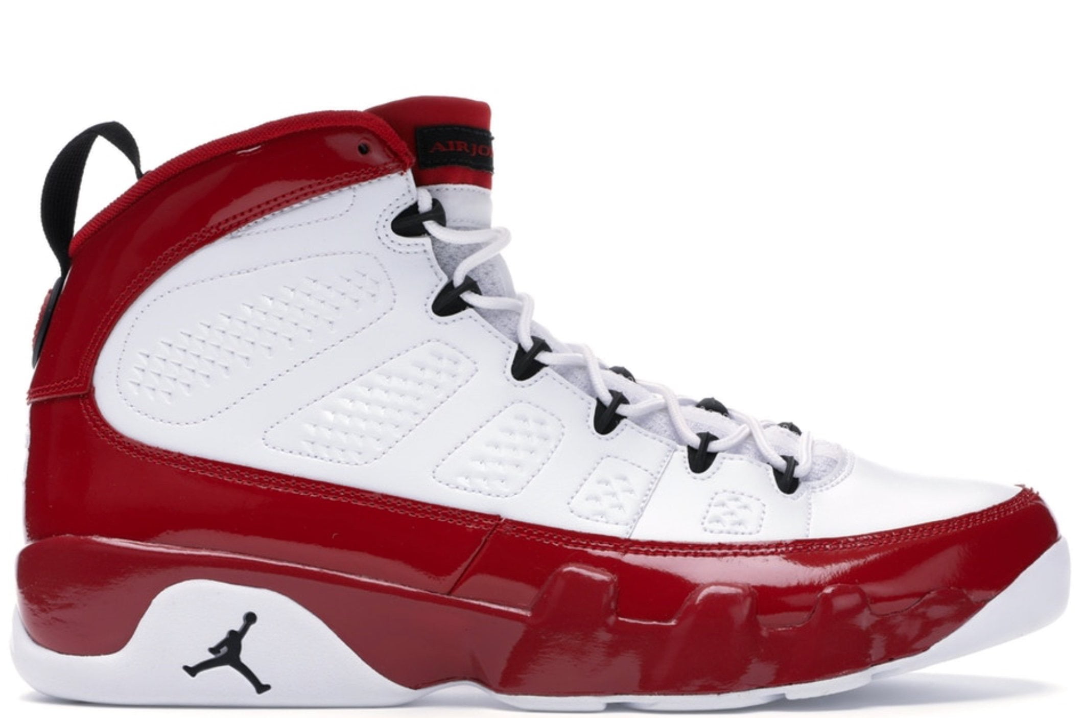 NIKE Men s Air Jordan 9 Retro Sneakers White Black Gym Red US 9