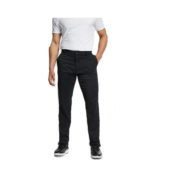 NIKE Men's Dri Fit Flat Front Flex Pants, Black (36-32)