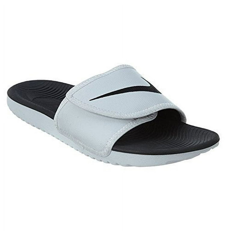Nike Men's Kawa Adjustable Slide Sandals White/Black-White 10 - Main Image