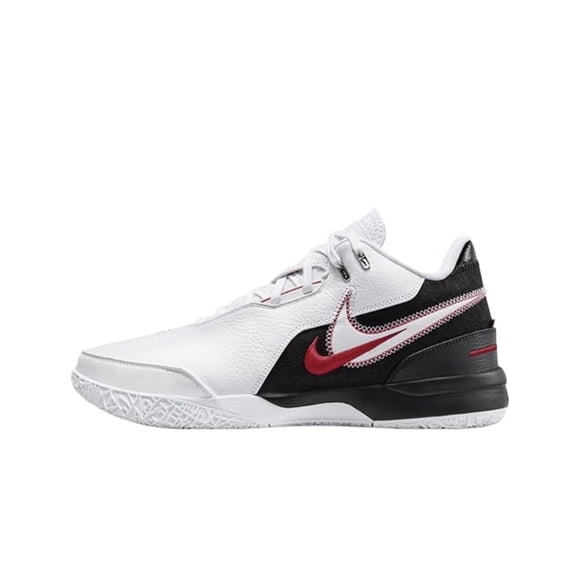 NIKE Men's Lebron NXXT Gen Ampd Basketball Shoes, White Black University Red, 12