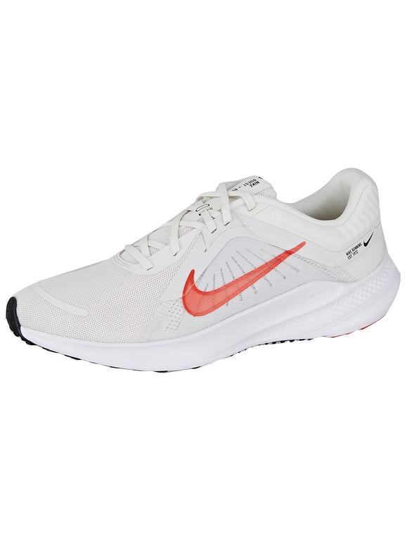 NIKE Men's Quest 5 Sneaker, Platinum Tint Lt Crimson White Black, 11.5