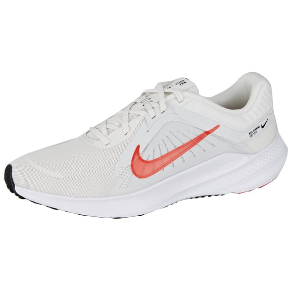 NIKE Men's Sneaker, Platinum Tint Lt Crimson White Black, 12