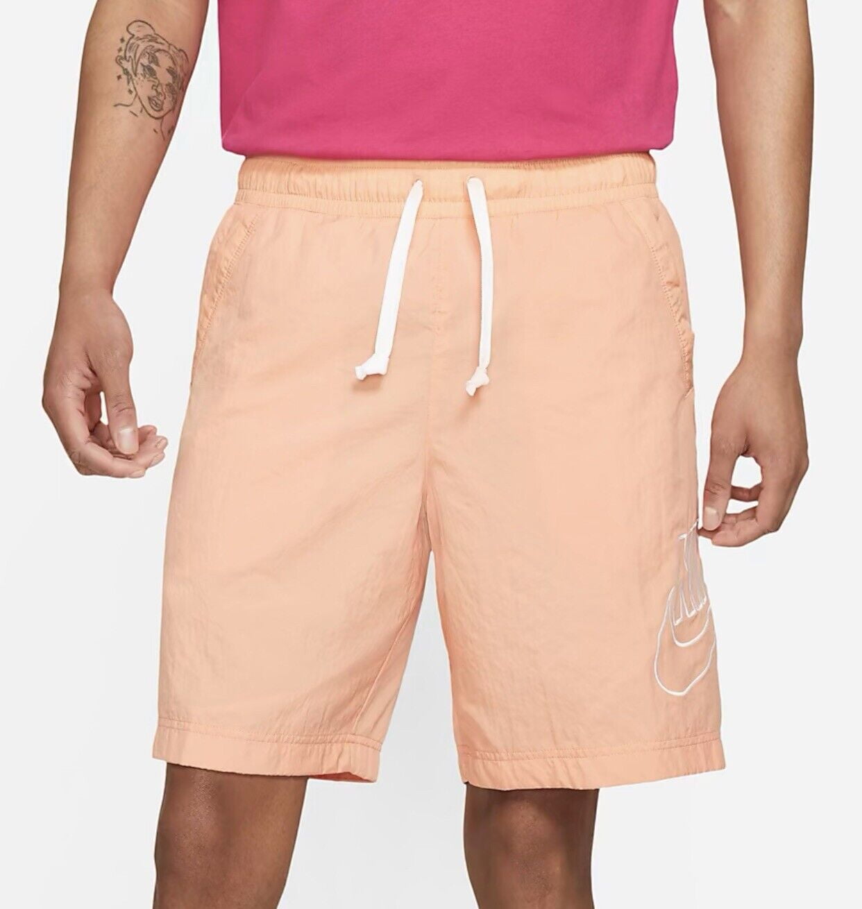 nike alumni shorts pink