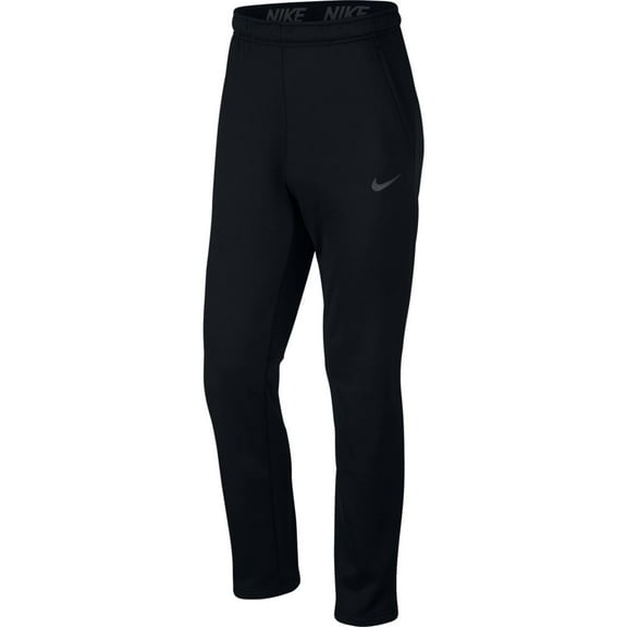 NIKE Men's Therma Training Pants (Small, BLACK/MTLC HEMATITE)