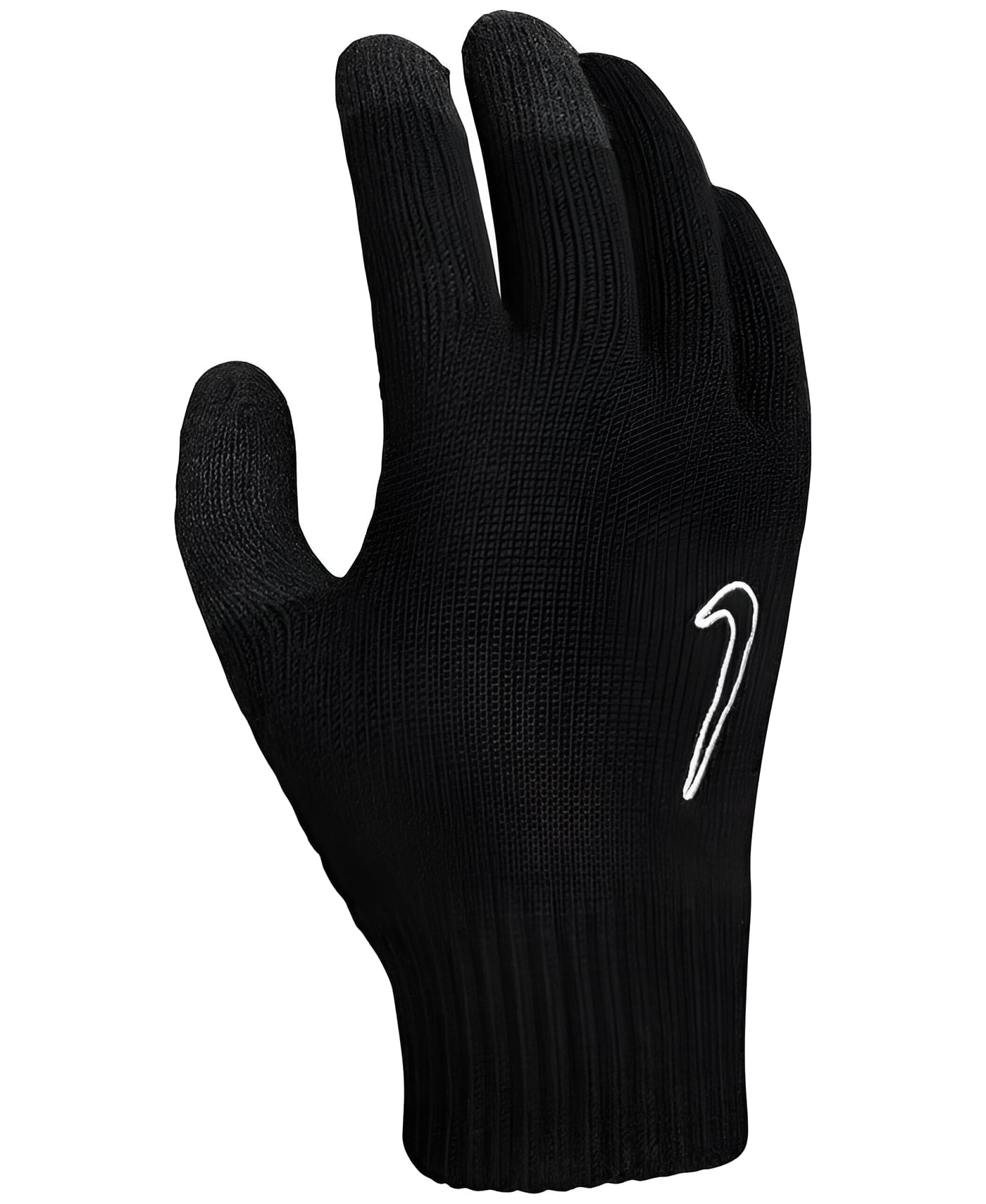 NIKE Mens Black White Black Acrylic Slip On Touchscreen Compatible Gloves S M Walmart