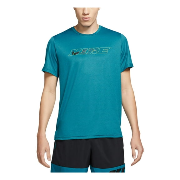 NIKE Mens Blue Lightweight, Short Sleeve Classic Fit Moisture Wicking T-Shirt XL
