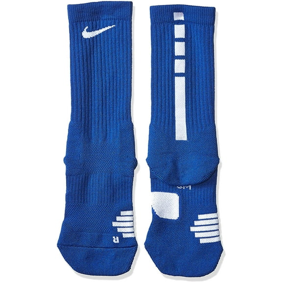 NIKE Mens Elite Basketball Crew Socks Game Royal/White X-Large SX7622-480