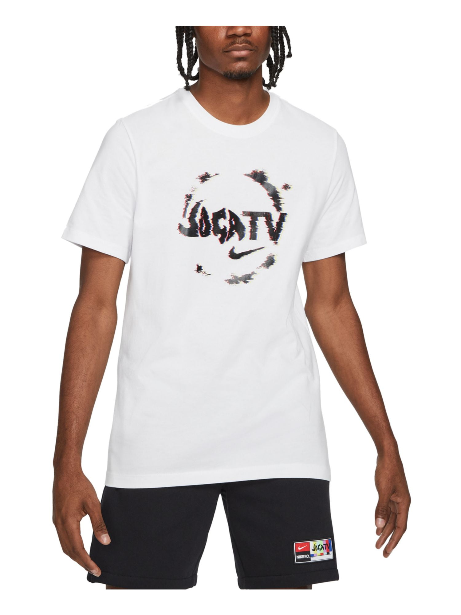 NIKE Mens Joga Tv White Graphic Classic Fit T-Shirt XXL - Walmart.com