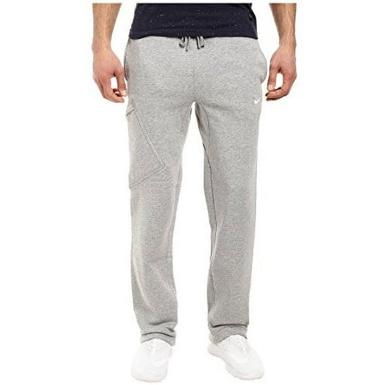 Nike mens open hem fleece pocket sweatpants sales