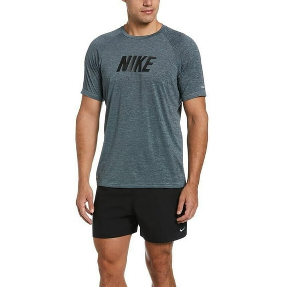 Nike Swim Logo Heather Short Sleeve Hydroguard Water Shirt XL Extra Large