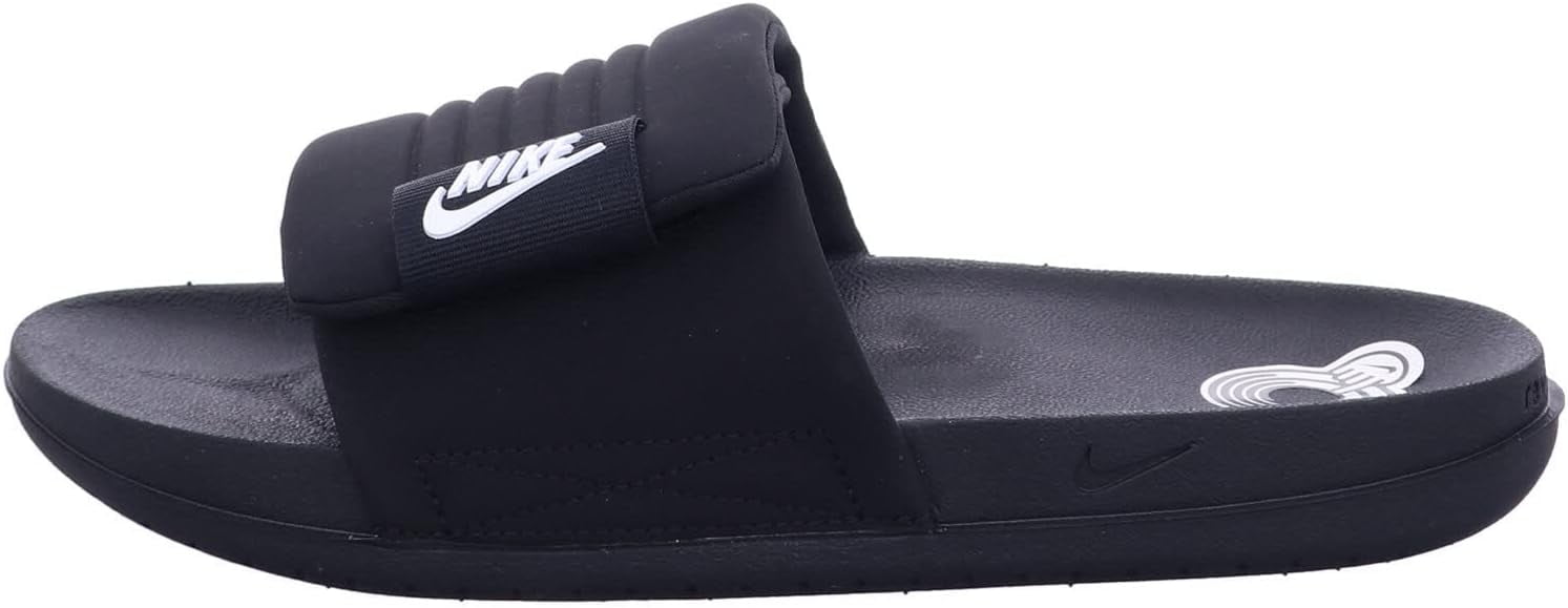 Men\'s Nike Offcourt Adjust Slide Black/White-Black (DQ9624 001) Sandal Size 11 Nike Offcourt Adjust Mens Slides White Black Slip On Soft  main image 3