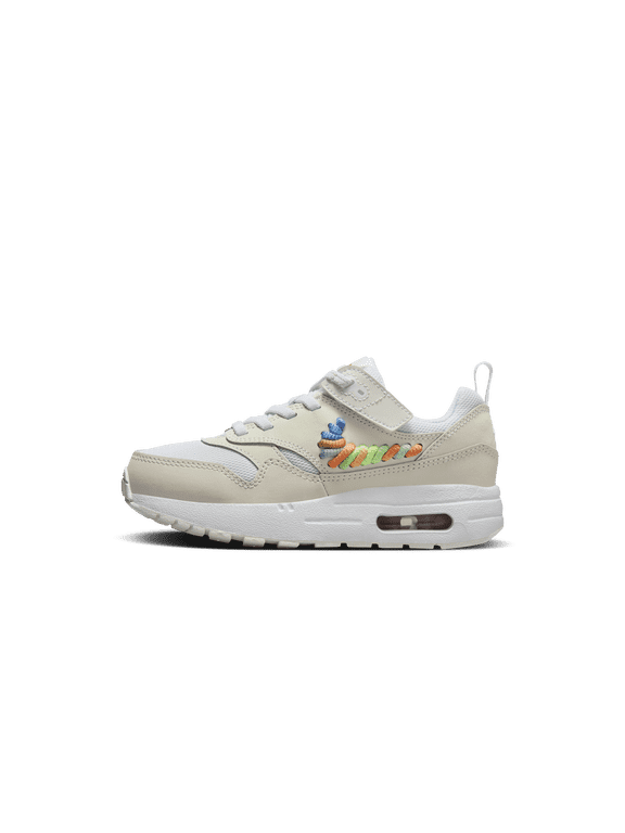 PRE SCHOOL Air Max 1 SE EasyOn PS "White Summit White Terra Blush Multi-Color" FN4784 100 FN4784 100 from Stadium Goods