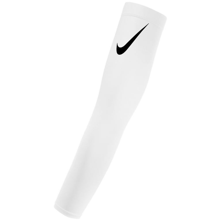 NIKE Pro Dri-FIT 3.0 Arm Sleeves, White (Adult L/XL) 