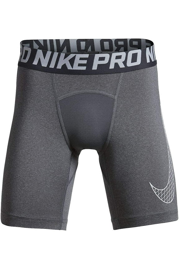 Pro Older Kids Boys Shorts Carbon Heather/White, M