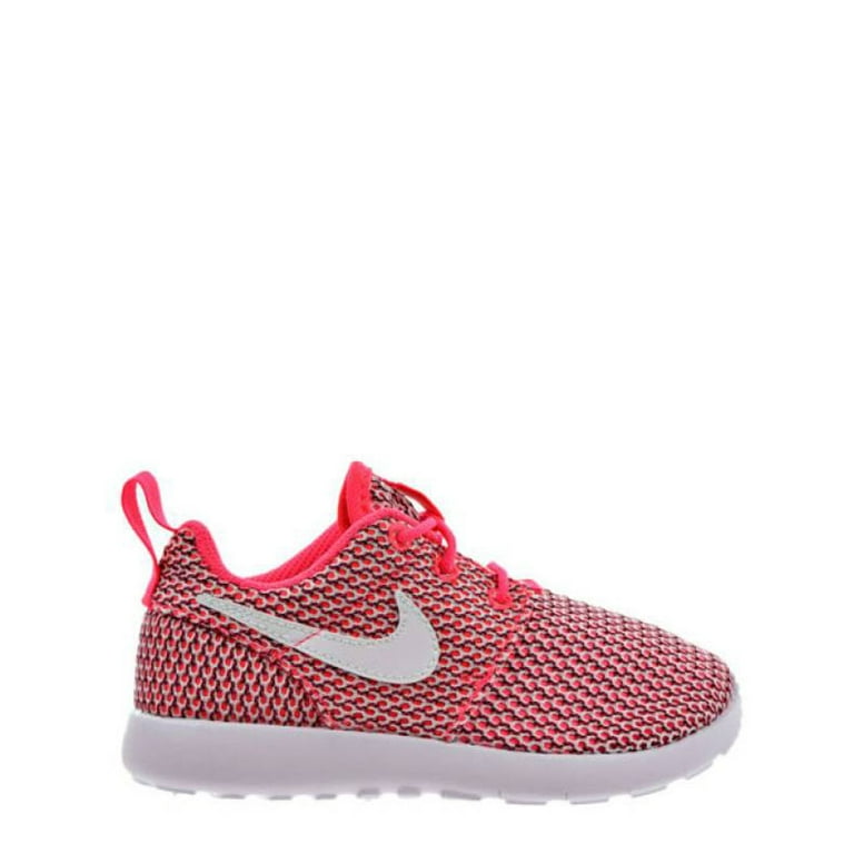 Nike roshe pink and white best sale