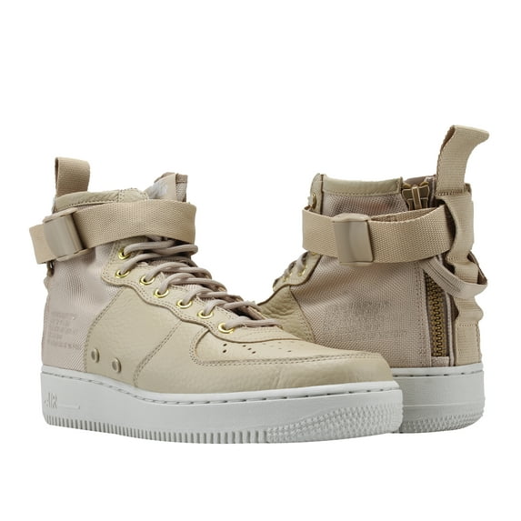 NIKE SF AF1 AIR FORCE 1 MID SZ 12 MUSHROOM LIGHT BONE FIELD BOOT 917753 200