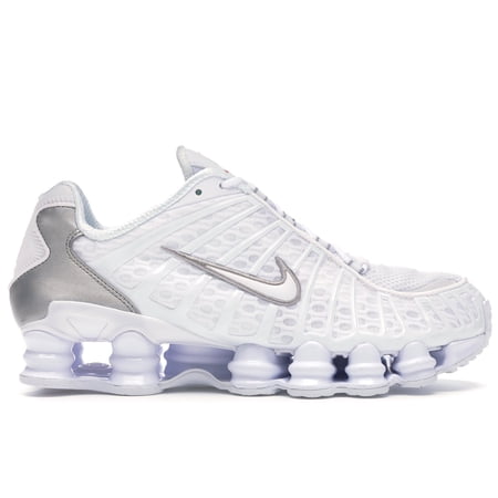 NIKE SHOX TL WHITE METALLIC SILVER - AV3595-100