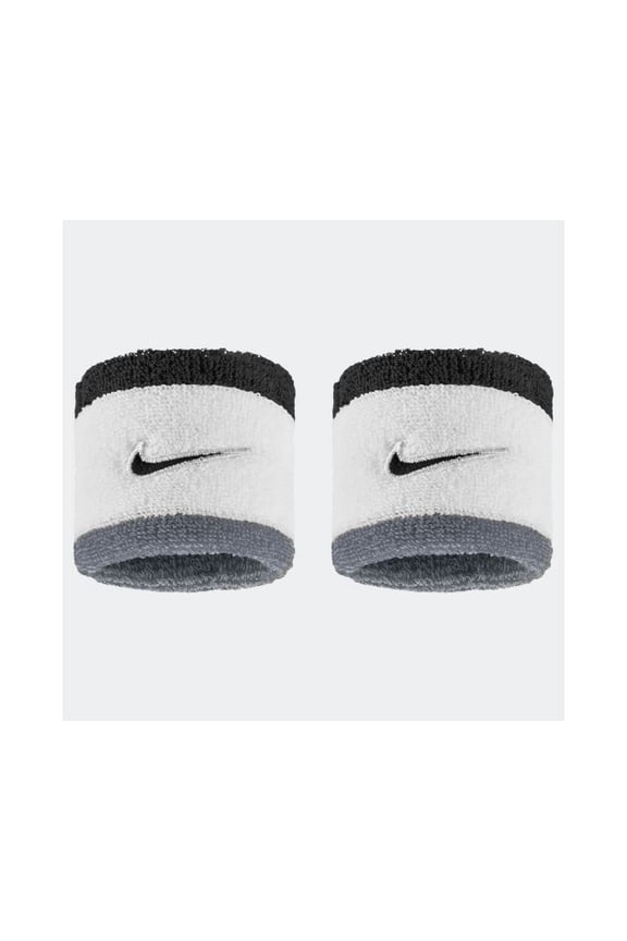SWOOSH CLASSIC WRISTBANDS 2PK WHITE/COOL GREY
