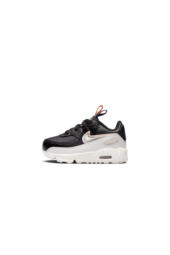 TODDLER Air Max 90 Leather SE TD "Off Noir Metallic Pewter" DJ0416 001 DJ0416 001 from Stadium Goods
