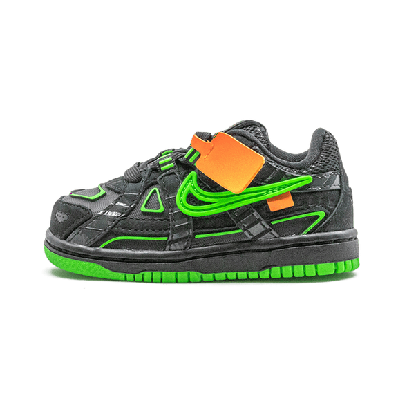 NIKE TODDLER RUBBER DUNK TD "Off-White - Green Strike" CW7444 001 from Stadium Goods