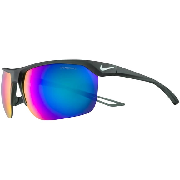 Nike Men's Trainer M Course Semi-Rimless Wrap Sunglasses   EV1013-304