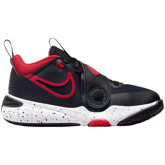 NIKE Team Hustle D 11 (PS) Pre School DV8994-003 (Black/University RED), Size