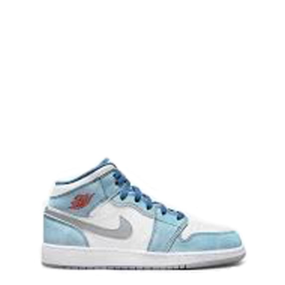 NIKE Unisex Child 4.5Y Big Kids DR6235-401 French Blue/White/Light Steel Gray/Fire Redw