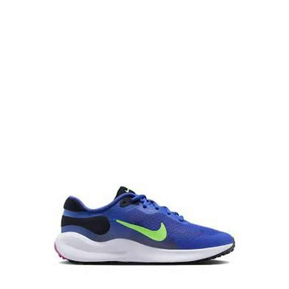 NIKE Unisex Child 5.5Y Big Kids FB7689-500 Lt Ultramarine Lime Blast Dark Obsidian