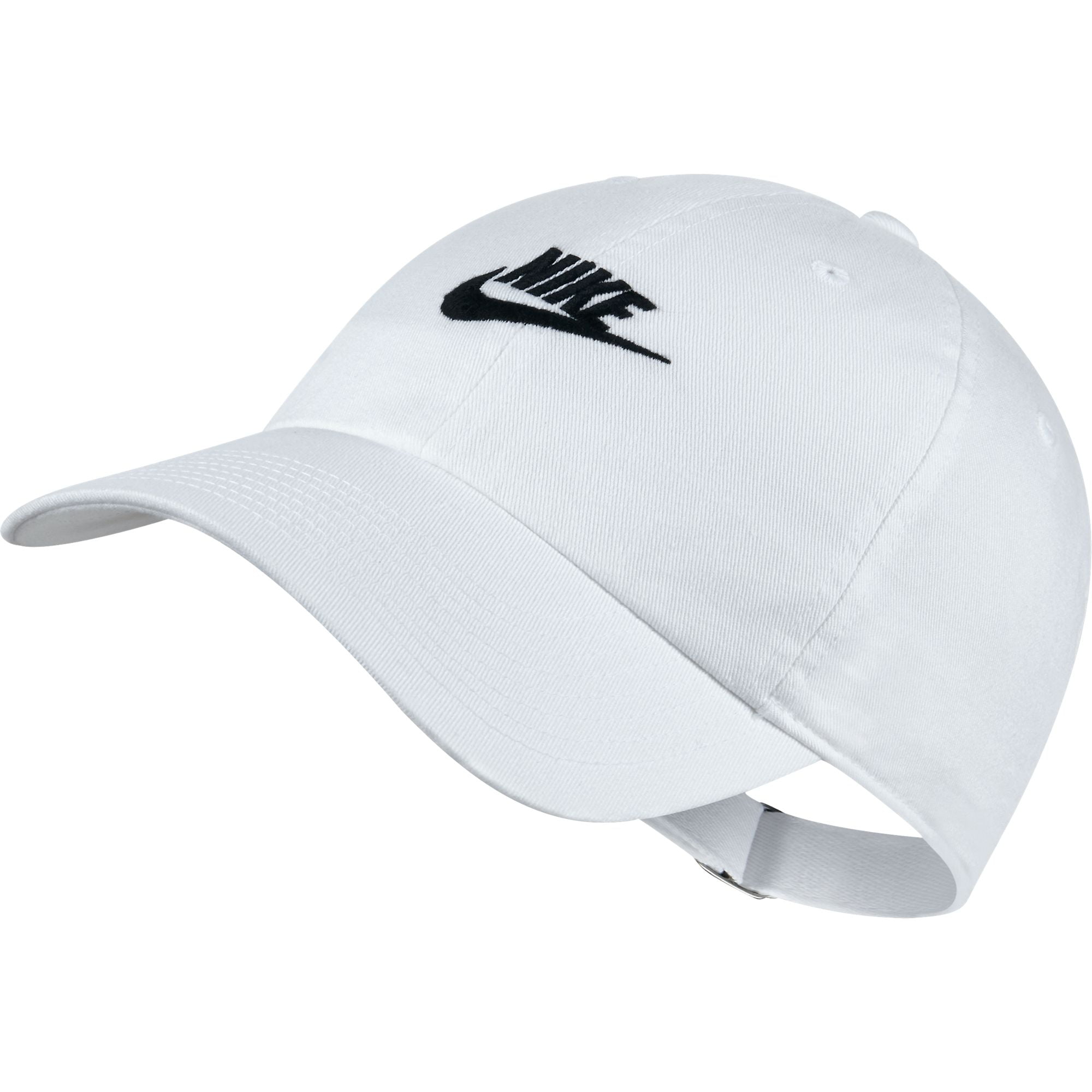 NIKE Unisex Heritage H86 Futura Washed Baseball Hat, White NIKE Unisex Heritage H86 Futura Washed Baseball Hat, White