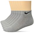 thumbnail image 1 of NIKE Unisex Performance Cushion Low Rise Socks (6 Pairs), Dark Grey Heather/Black, Large, 1 of 1