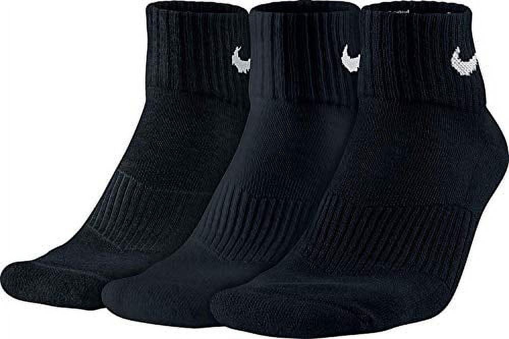 NIKE Unisex Performance Cushion Quarter Training Socks (3 Pairs