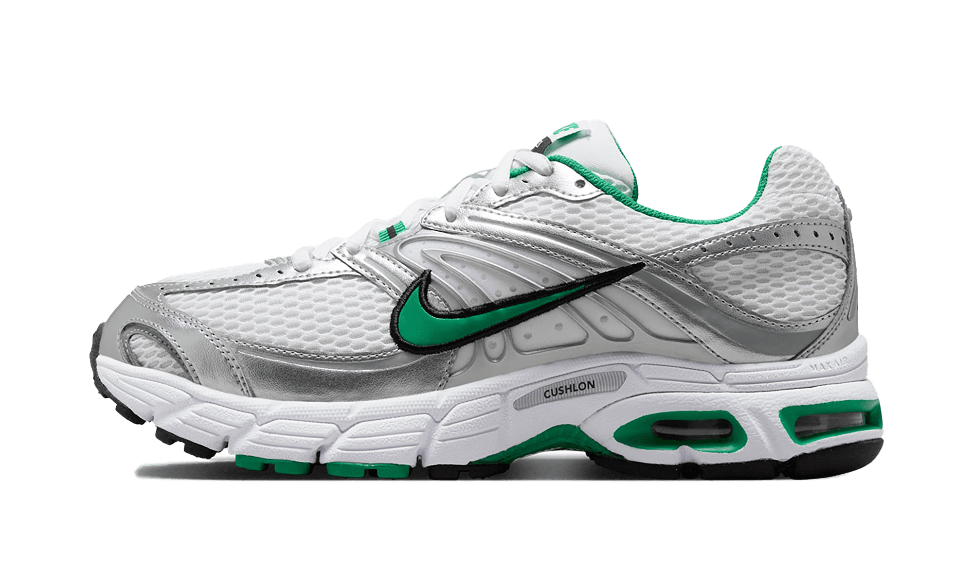 Women\'s Size 13.5 Nike Air Max Moto 2K White/Stadium Green HQ2056-102 *Brand New WMNS AIR MAX MOTO 2K - WHITE / METALLIC SILVER / STADIUM  main image 2