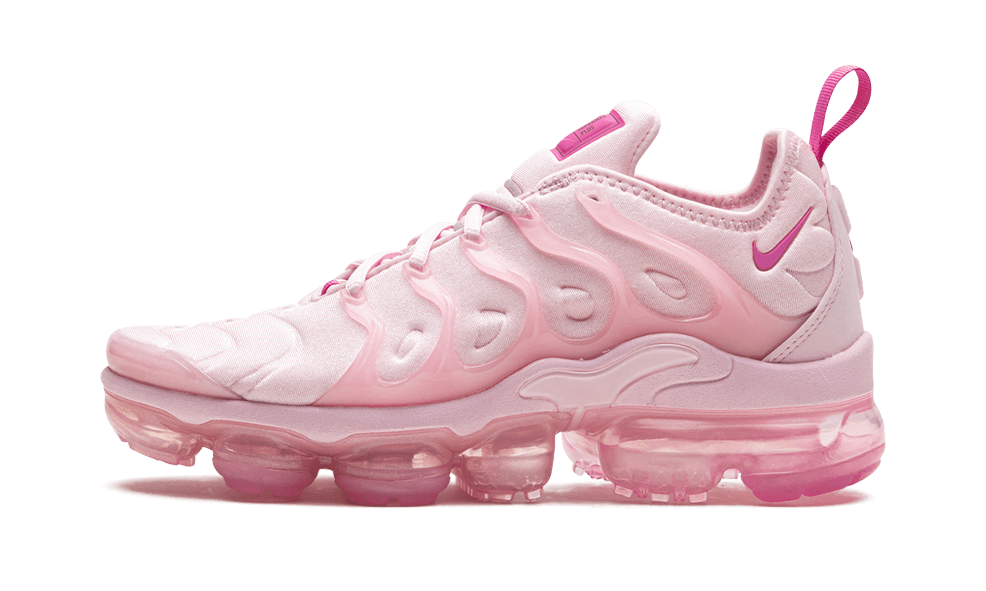 white and pink vapormax plus