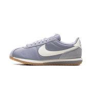 NIKE WOMENS Cortez Textile Womens "Cement Grey Gum Light Brown Safety Orange Sail" DZ2795 005 DZ2795 005 from Stadium Goods