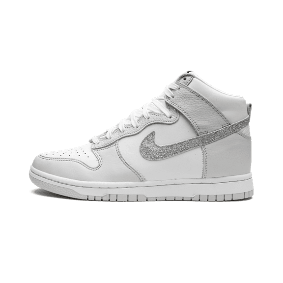 NIKE WOMENS DUNK HIGH MNS Womens "Silver Swoosh" FJ4578 100 FJ4578 100 from Stadium Goods